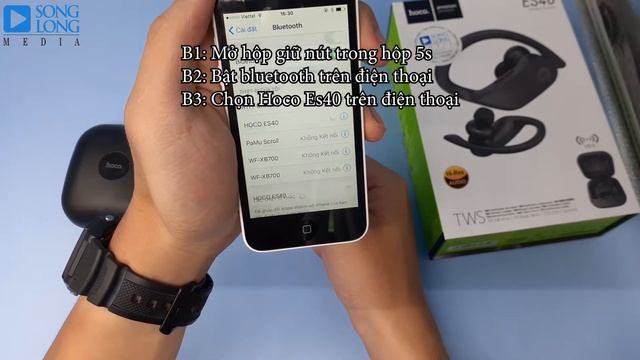 Hướng dẫn sử dụng tai nghe Hoco ES40 True Wireless смотреть онлайн