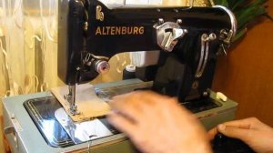 Sewing machine Швейная машина ALTENBURG 13/0408 test кожа