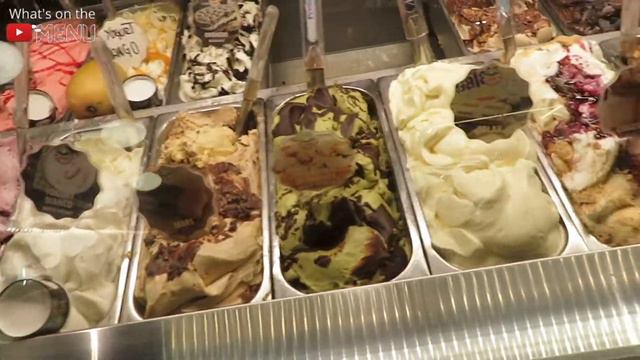 150 Gelato Flavors! Gelateria Della Palma | on menu | newfoodie смотреть онлайн