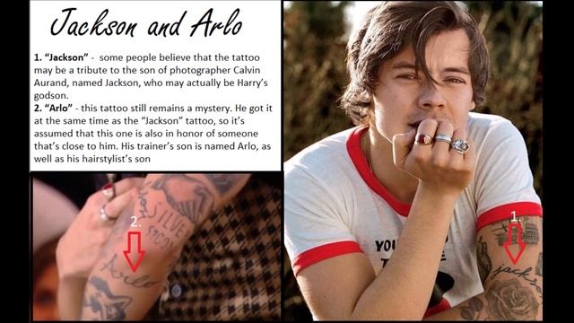 Harry Styles and his tattoos & their meanings - PART 1/4 - Tributes to loved ones смотреть онлайн