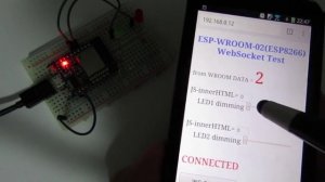 SWITCH SCIENCE ESP-WROOM-02開発ボード WebSocket 2ch slider