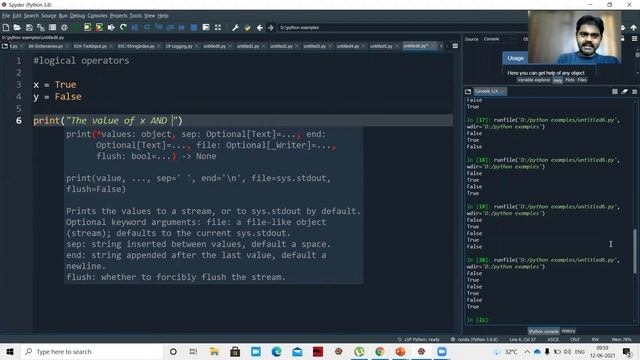 PYTHON OPERATORS PART1(ARITHMETIC,COMPARISON,LOGICAL,BITWISE OPEARTORS) | OPERATORS IN PYTHON