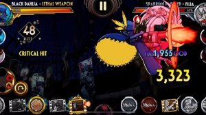 Skullgirls mobile: black dahlia “perfect” combo