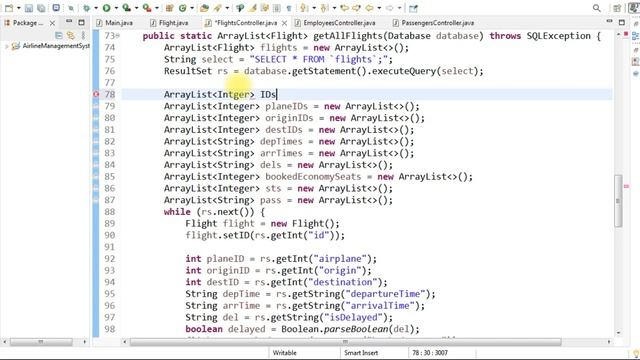 Airline Management System using Java Object Oriented Programming (OOP) (Part 8) смотреть онлайн