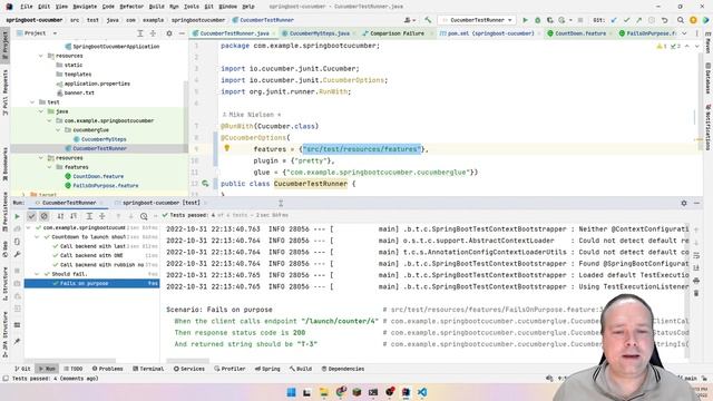 Cucumber Test With Maven and Spring Boot смотреть онлайн