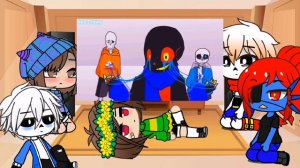 Реакция UnderTale на Инк Санс VS Эррор Санс.