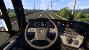 Рейс Псков - Тарту в VR шлеме в Euro Truck Simulator 2.