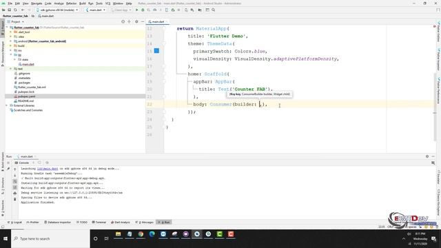 Flutter Tutorial - Counter FAB with Badges
