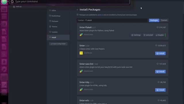 How to setup ATOM Editor as Python Development Environment