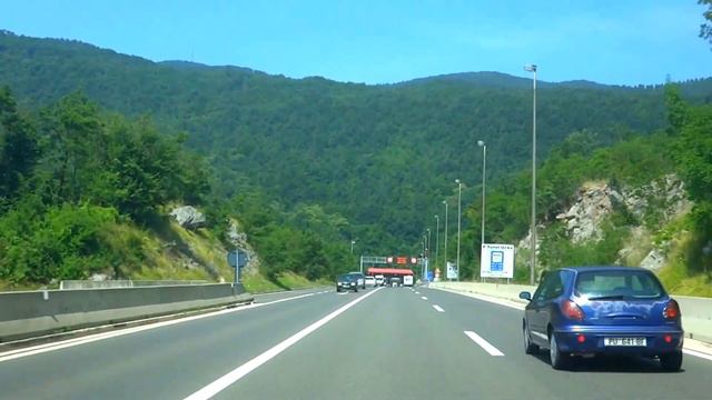 Дороги в Европе, Словения-Хорватия  (road, Slovenia-Croatia)