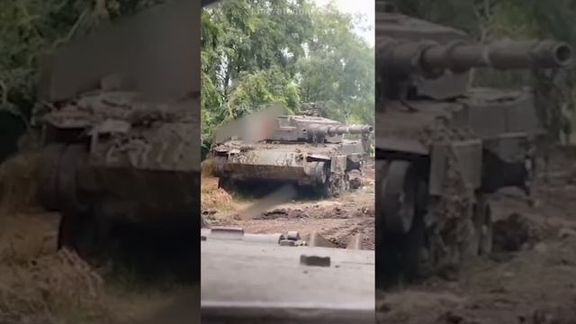 Очередной «приунывший» немецкий Leopard 2a4 переданный боевикам.