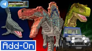 Minecraft Bedrock add-on «PALEOCRAFT: DINOSAUR BREAKOUT»