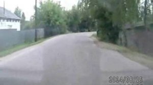 - По улицам Починка на автомобиле. Архивные кадры 2014 года. Город Починок. Смоленская область. -