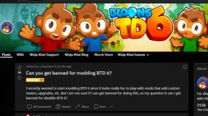 Can You Get BANNED for Moding btd6?