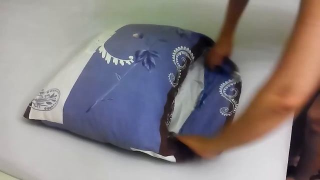 Как заправить подушку 50х70 в наволочку 70х70 смотреть онлайн