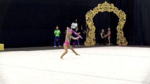 Соревнования по ХУДОЖЕСТВЕННОЙ гимнастике  Выступление С ОБРУЧЕМ Сашка Обаяшка
