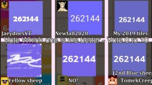 2048 All tiles Remix From Users - Which is the best