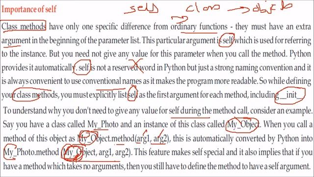 SELF IN PYTHON LANGUAGE | PYTHON SELF | WHAT IS SELF IN PYTHON LANGUAGE