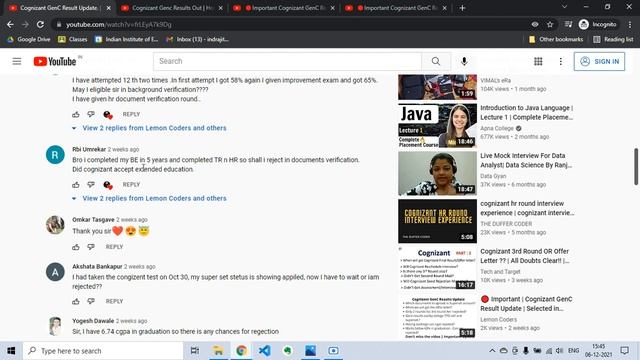 ? Genc update HR Round on 20 Nov | Cognizant 2022 Batch | Interview Questions | TR HR round | Doubt смотреть онлайн