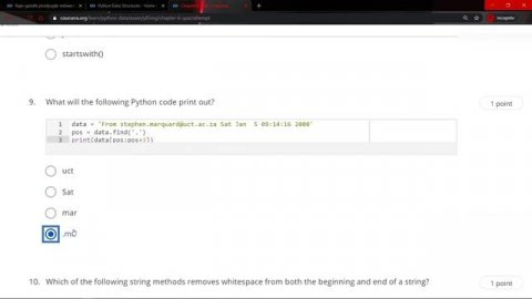 Coursera Python Data Structures WEEK 1 Quiz Answers | by University of Michigan