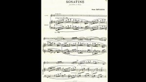 Henri Dutilleux. Sonatine for Flute and Piano.
