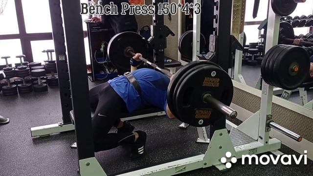 Жим Лёжа 150*4*3 Bench Press 150*4*3