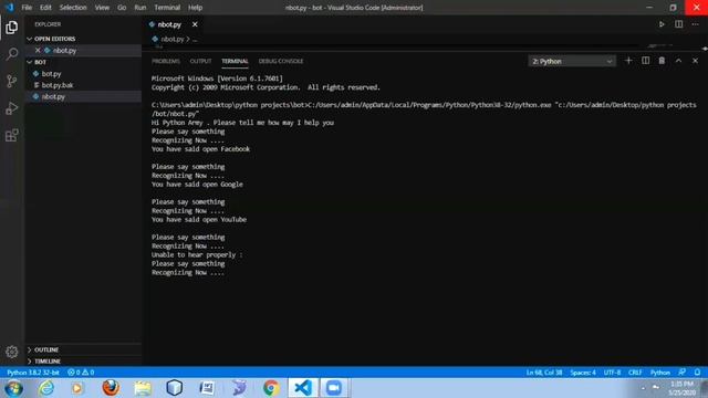 My Personal Assistant Using Python