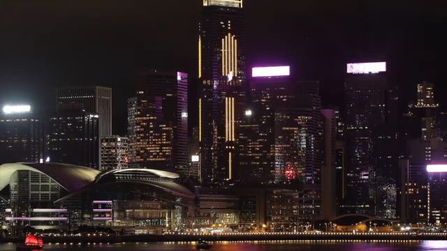 Timelapse #07 View of The Hong Kong Convention & Exhibition Centre, Wanchai