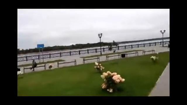 г.Сарапул.  Обзор набережной города.