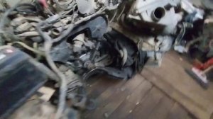 Nissan Terrano wd21(vg30e) Запуск после  встречи с железным столбом.)