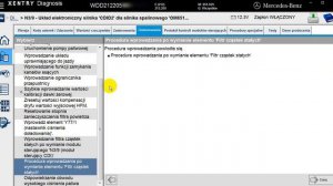 Mercedes W212 CDI - DPF reset procedure (Xentry)