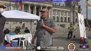 staatenlos.info  24.07.2021 Versammlung unter freiem Himmel - Kundgebung – Reichstag - Teil 4 / 8