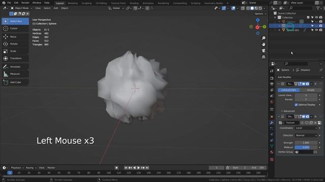 Blender Tutorial - Displace modifier and voronoi texture based art