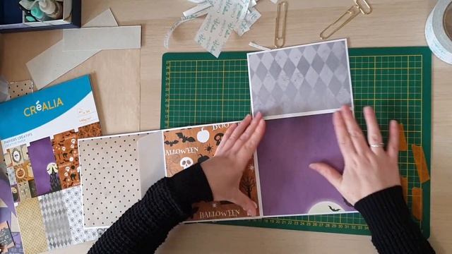 Tutoriel du mini album enveloppe Halloween #scrapbooking #tutoscrapbooking смотреть онлайн