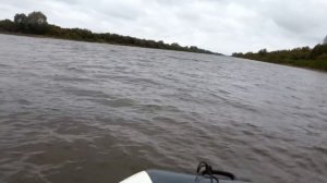 Касатка 365 + Yamaha 15 (тест по волнам)