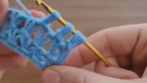 Обалденный узор тунисским крючком - Тунисское вязание - Вязание крючком для начинающих