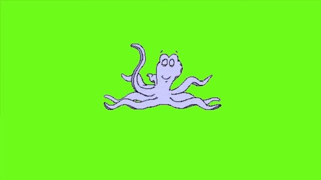 Футаж на хромакее у осьминога восемь ног песня смотреть онлайн