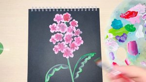 Как нарисовать цветы гуашью. Пошаговое рисование. Рисуем цветы легко и просто
