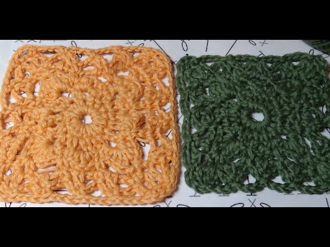 Ажурный квадрат крючком "Цветочный"