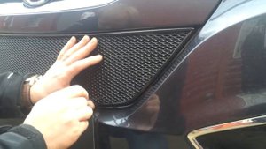 Установка защиты радиатора Hyunday ix35 черная премиум