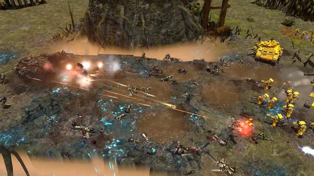 Lion Warriors vs Black Legion - Astartes Mod - Warhammer 40K Dawn Of War 2 Retribution смотреть онлайн