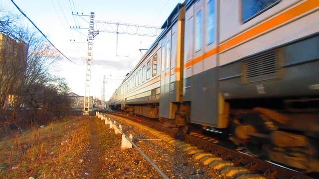 Электропоезд ЭД4М-0452 ЦППК станция Нара 25.04.2017 смотреть онлайн