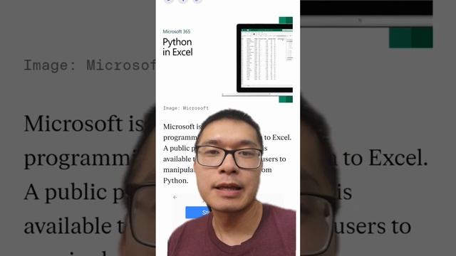 You can now run Python inside of Excel!