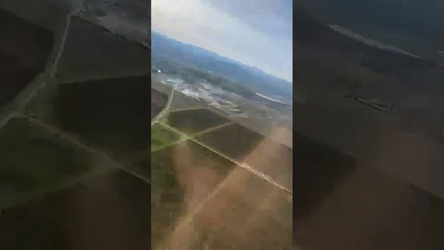 Sped up footage onboard a plane taking off from Podgorica Airport in Montenegro