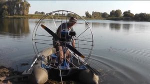 АЭРОЛОДКА  7 л/с часть  2/ ИСПЫТАНИЯ НА ВОДЕ сент17