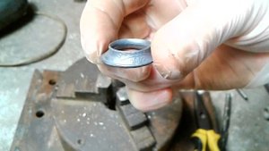 Как сделать двухстороннее кольцо из старой монеты
