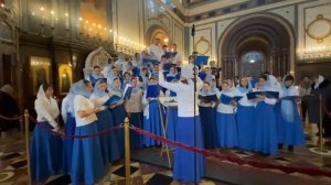 Храм Христа Спасителя! Припевы 9-той песни канона Праздника Сретения Господня!