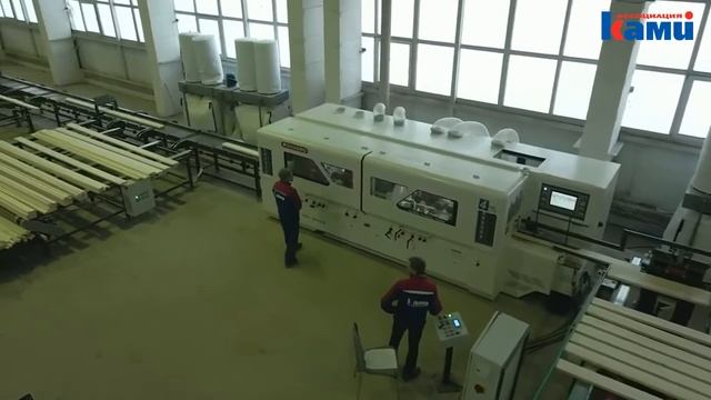 Четырехсторонний станок QUADRO 723 HIGH SPEED. Работа в составе линии строгания. Станок Квадро 723. смотреть онлайн