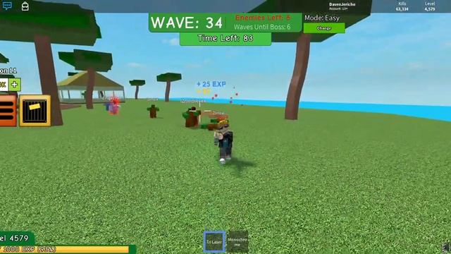 TRI LASER GUN REVIEW AND GAMEPLAY [HD] ~ TOP 5 BEST AND MOST EXPENSIVE ROBLOX ZOMBIE ATTACK WEAPONS смотреть онлайн