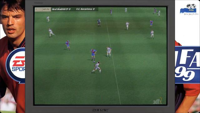 Fifa 99 v1.1 PC Windows 10 64bit + dgVoodoo + ReShade (CRT Shader + Overlay/bezel) смотреть онлайн